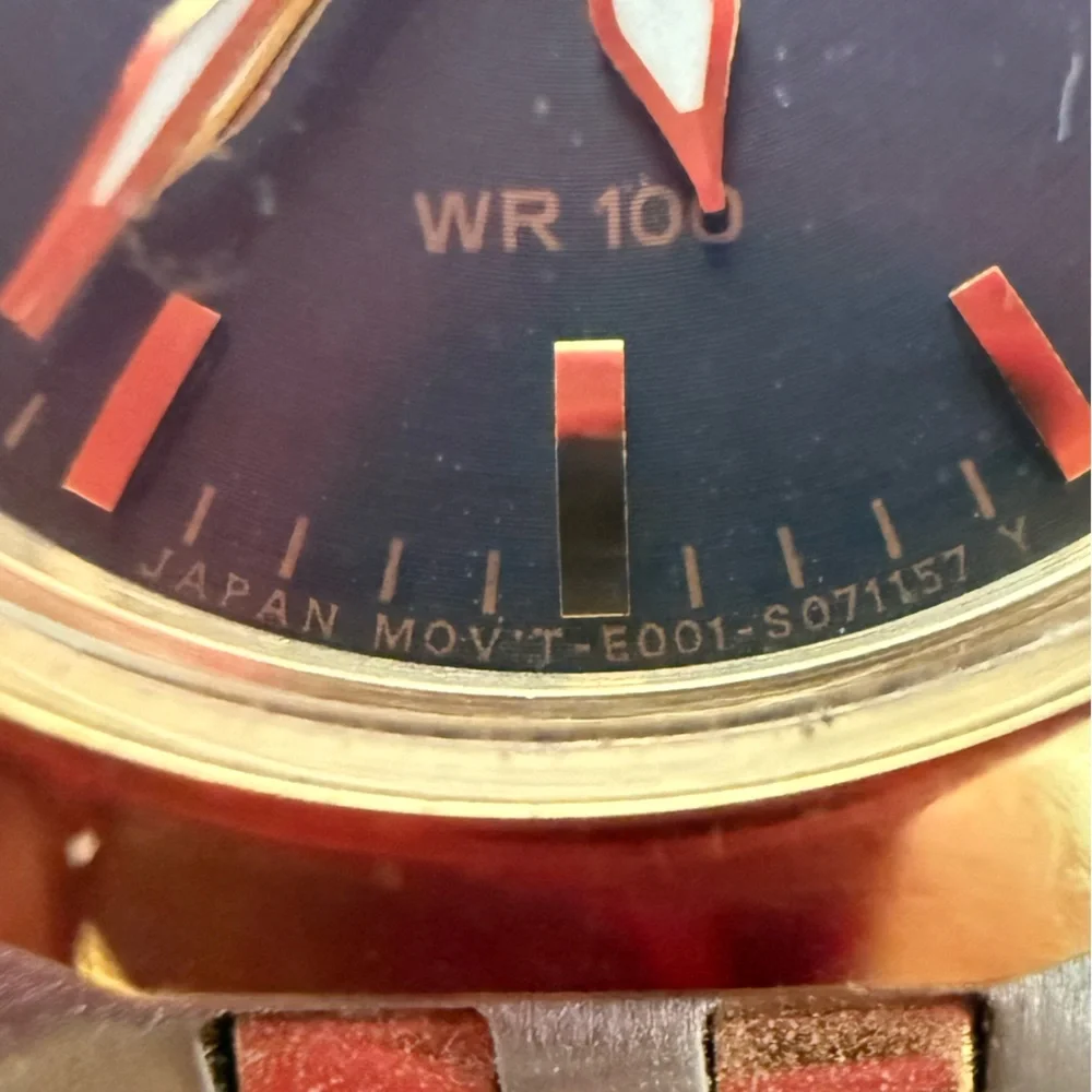 Citizen eco-drive ladies blue dial two toned solar power dress watch